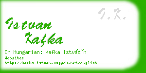 istvan kafka business card